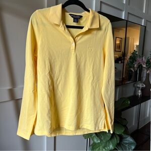 Brooks Brothers Yellow polo long sleeve